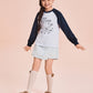 [Kids] (Mangled Bear) Long Sleeve T-Shirt (MELANGE GRAY) - Kgifts.shop
