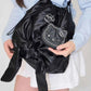 [Hello Kitty x athe] Le Bon Glossy Black Backpack and Shoulder Bag S