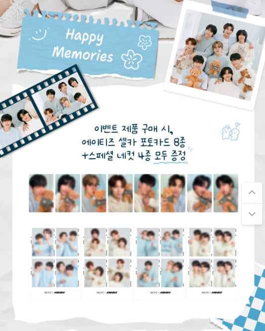 NACIFIC x ATEEZ Milk Cream Special Set + 8 Selfie Photocard+4 Cut Photo