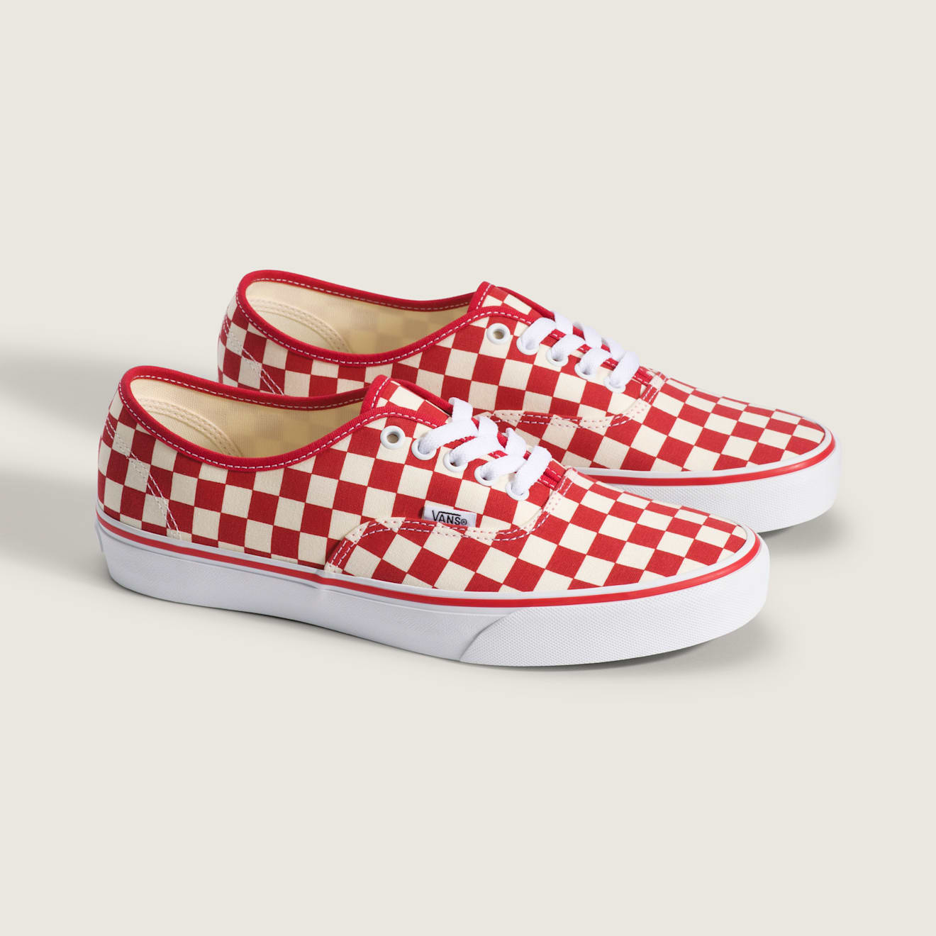 VAN x Cortis Authentic primary check ( Red)