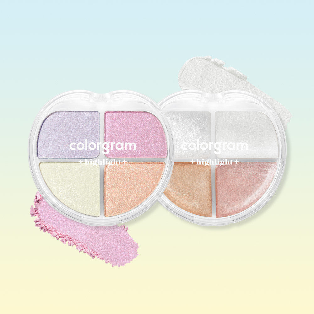 Colorgram Highlighter Palette 4.2g + Multi Jelly Stick 5g + Water Tint 2.8g 3-piece set (Free: Jellysru Pouch)