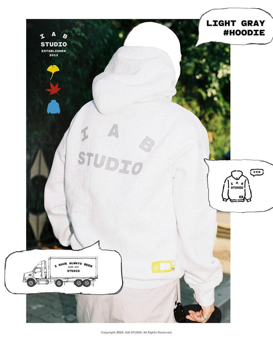 IAB STUDIO 24’ Light Gray Hoodie (GRAY)’