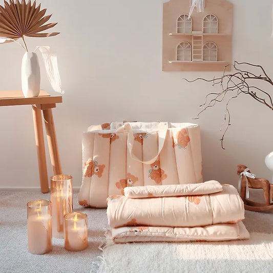 Pomonde Cream Modal Duralon Daycare Nap Blanket 3-piece set