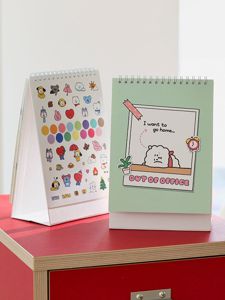BT21 2026 Desk Calendar