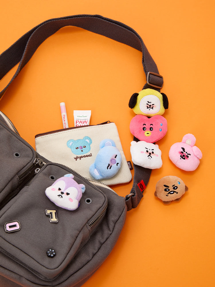 BT21 Today's Face Random Face Plush Brooch