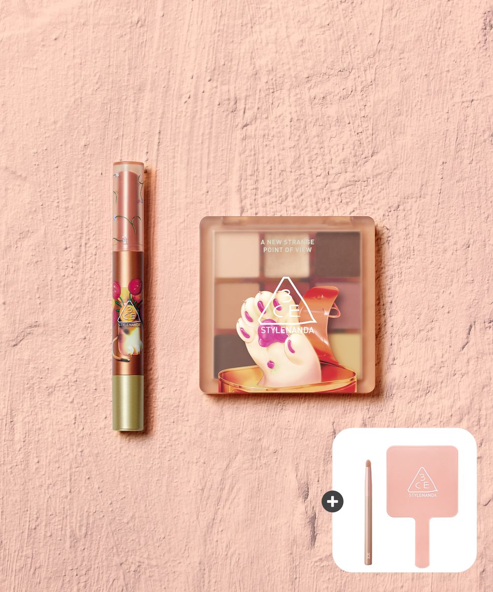 Ram Han x 3CE Scarf Edition Set[Shine Reflector & Multi Eye Color Palette]