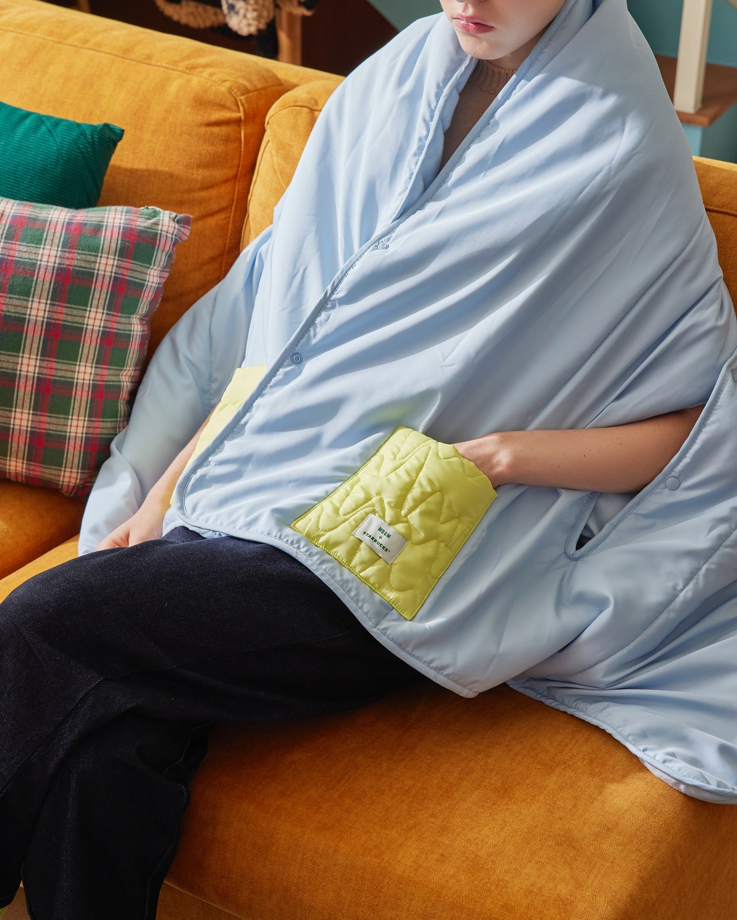 MSGM x Starbucks Collaboration Blanket | Kgifts.shop