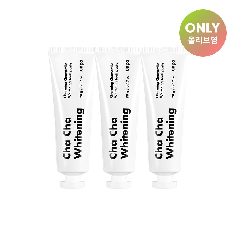 Unpa Cha Cha Whitening Toothpaste Triple Plan(90g*3)