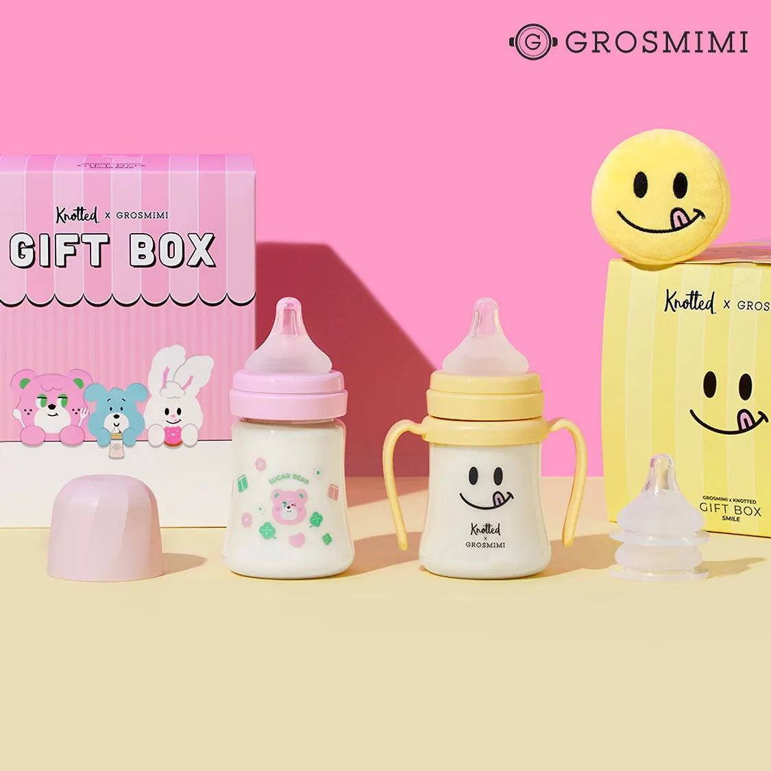 Grosmimi X Noted Baby Bottles And Gift Box