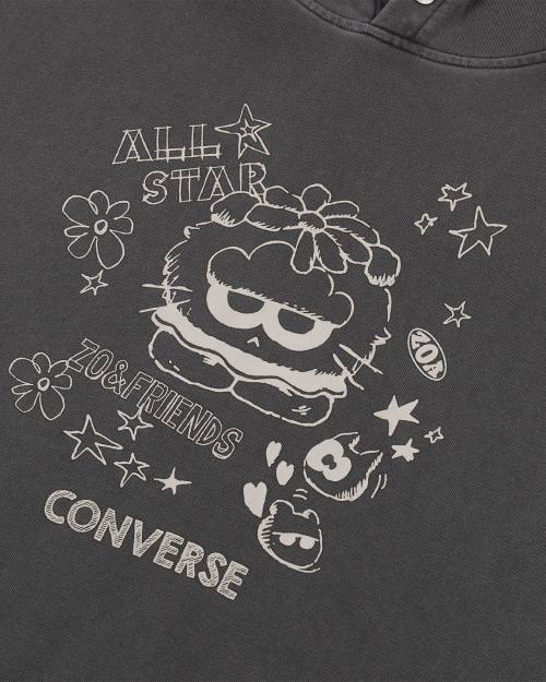 Converse x Zo&friends Zip up Hoodie Gray