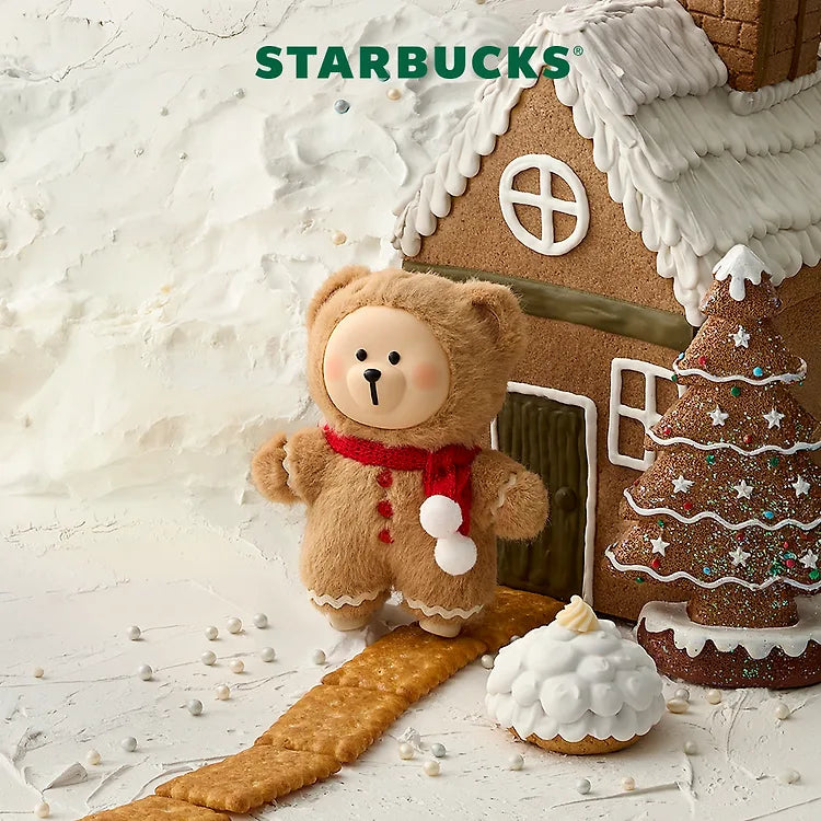Starbucks "Together for sweet moments" Cookie Mello Ginger Bearista Keychain