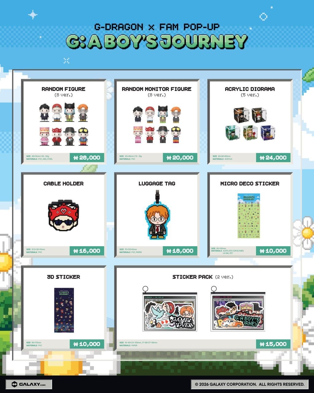 G-DRAGON X FAM POP-UP G:ABOY'S JOURNEY
