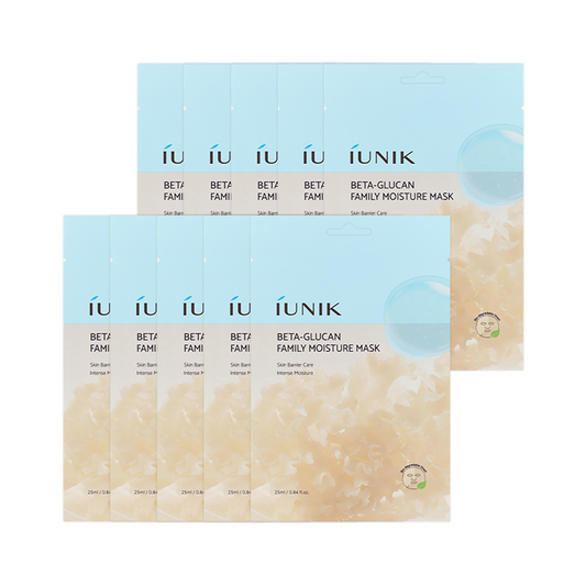 IUNIK Beta Glucan Family Moisture Mask (10 sheets)