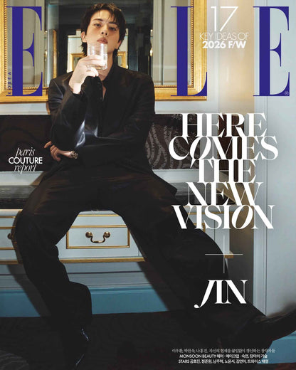 BTS JIN X Elle Korea 2026 July Cover