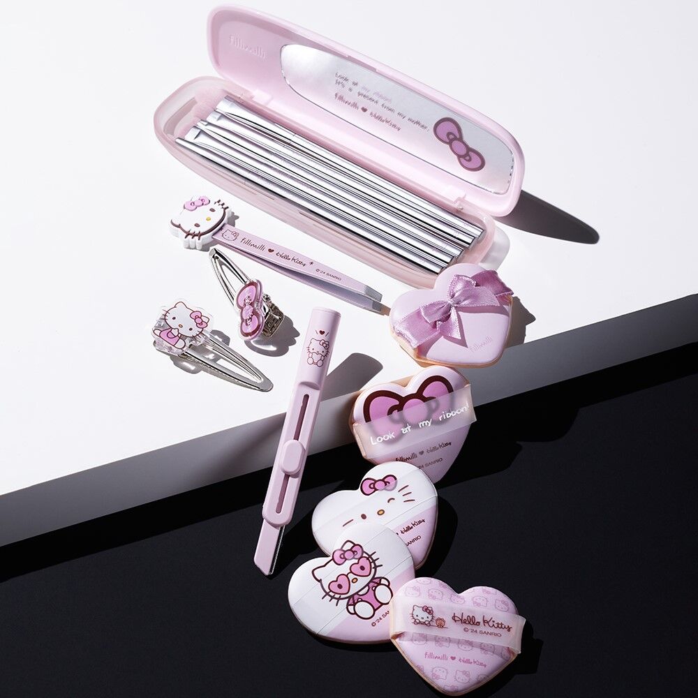 Fillimilli X Hello Kitty Cushion Puff/ Eyebrush Pro Collection