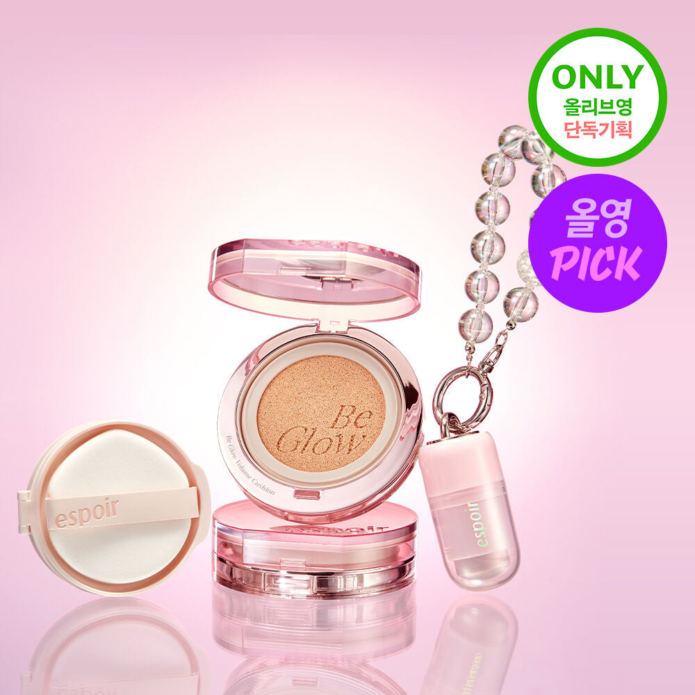 Espoir Flash Glow Cushion Plan (+ Refill + Stick Highlighter Keyring)