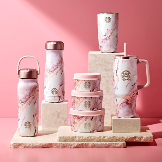 Starbucks Pink Swell Marble Collection