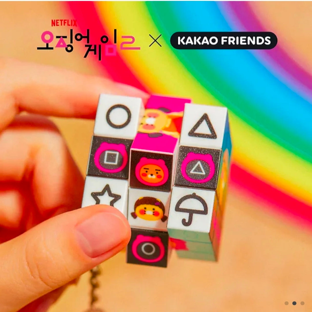 Kakaofriends x Squid Game Cubic Keyring