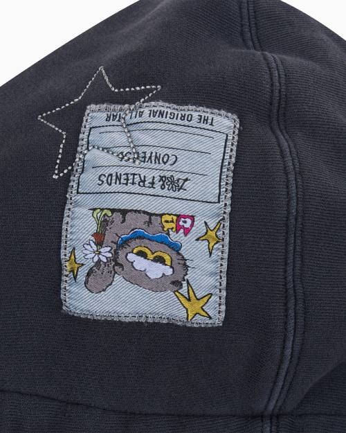 Converse x Zo&friends Zip up Hoodie Black
