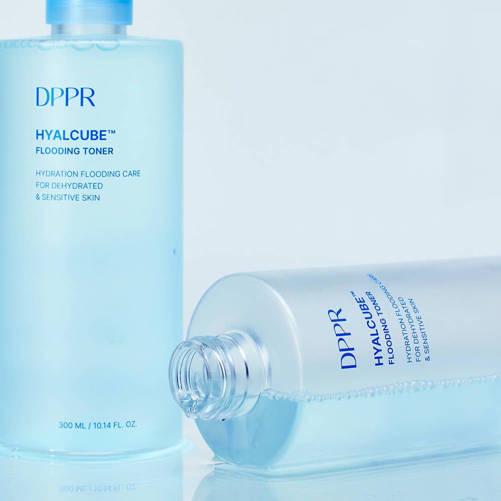 DPPR Hyaluronic Acid Hyal Cube Mildly Acidic Moisture Toner 300ml + Moisture Cream 100ml + Moisture Serum 50ml