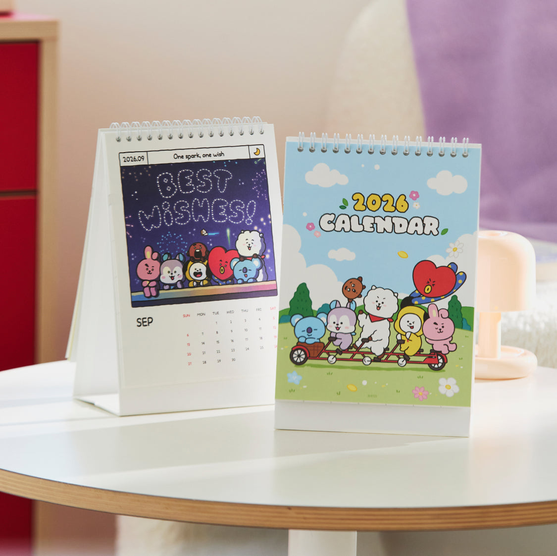 BT21 2026 Desk Calendar