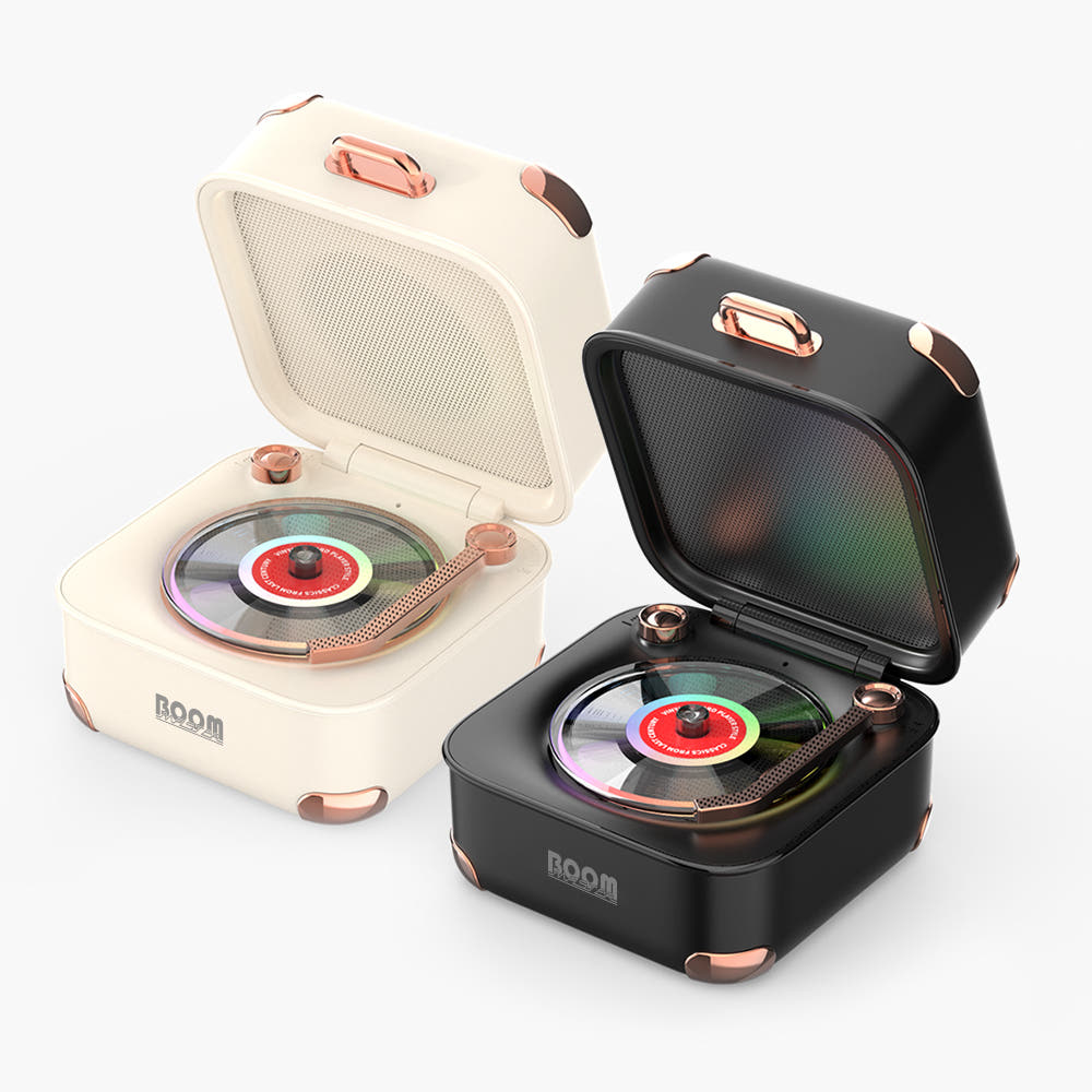 Boommaster Mini Turntable Bluetooth LP Design Speaker