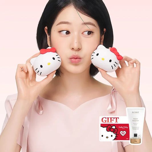 [free cleanser] Gesuke Sanrio Hello Kitty Sonic Facial Brush 4 in 1 (Starlight)