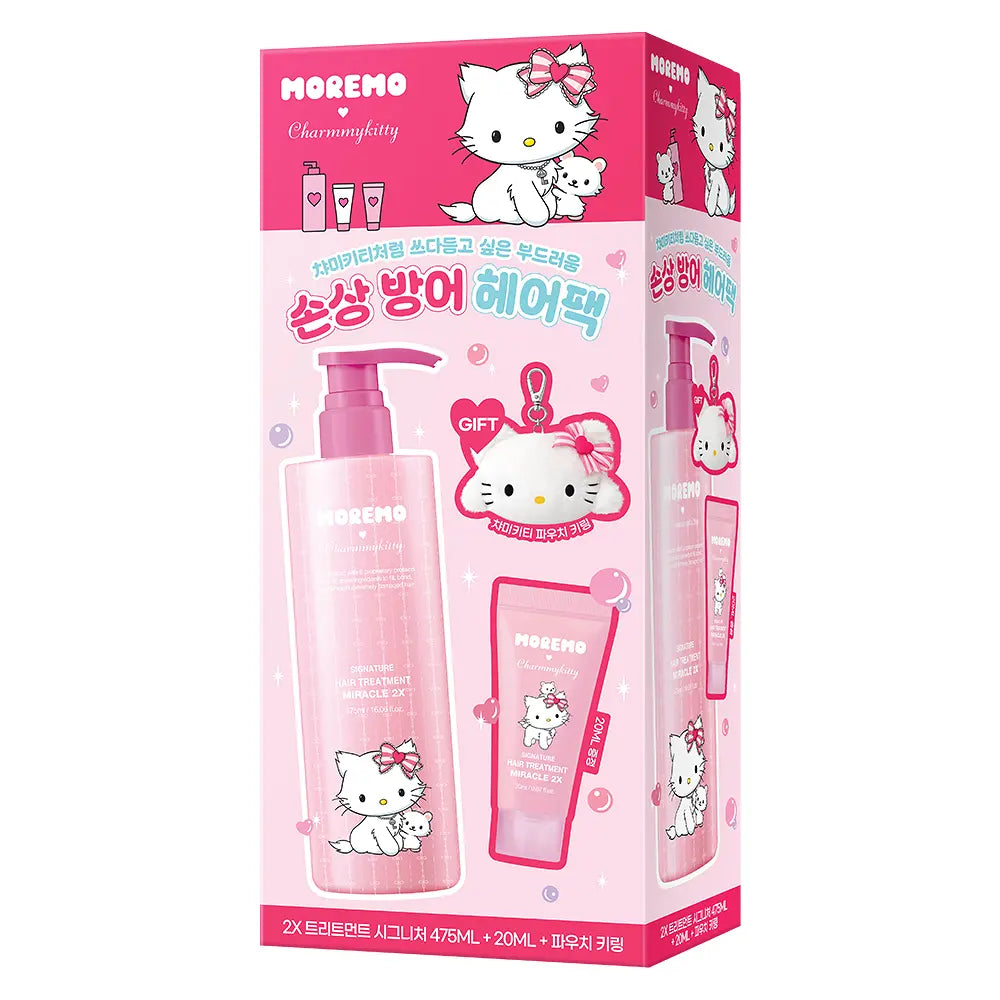 [Sanrio Collaboration] Moremo Water Treatment Miracle 10 475mlx2 + Pouch keyring