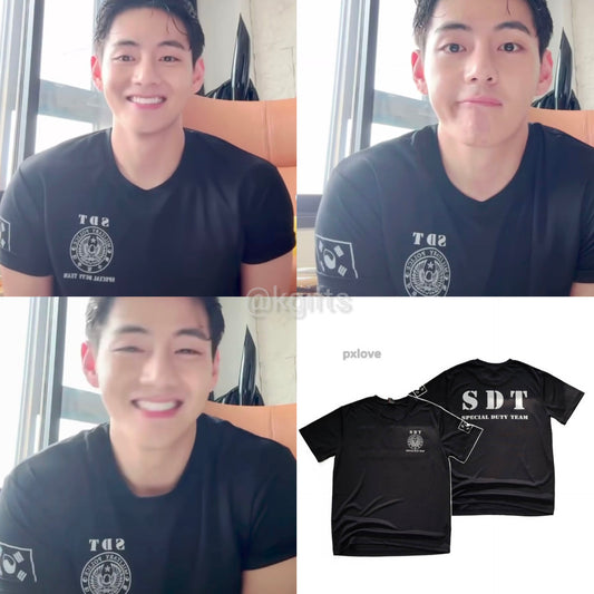 SDT Military Police Special Forces Health Coolon Short Sleeve T-shirt (Worn By V)
