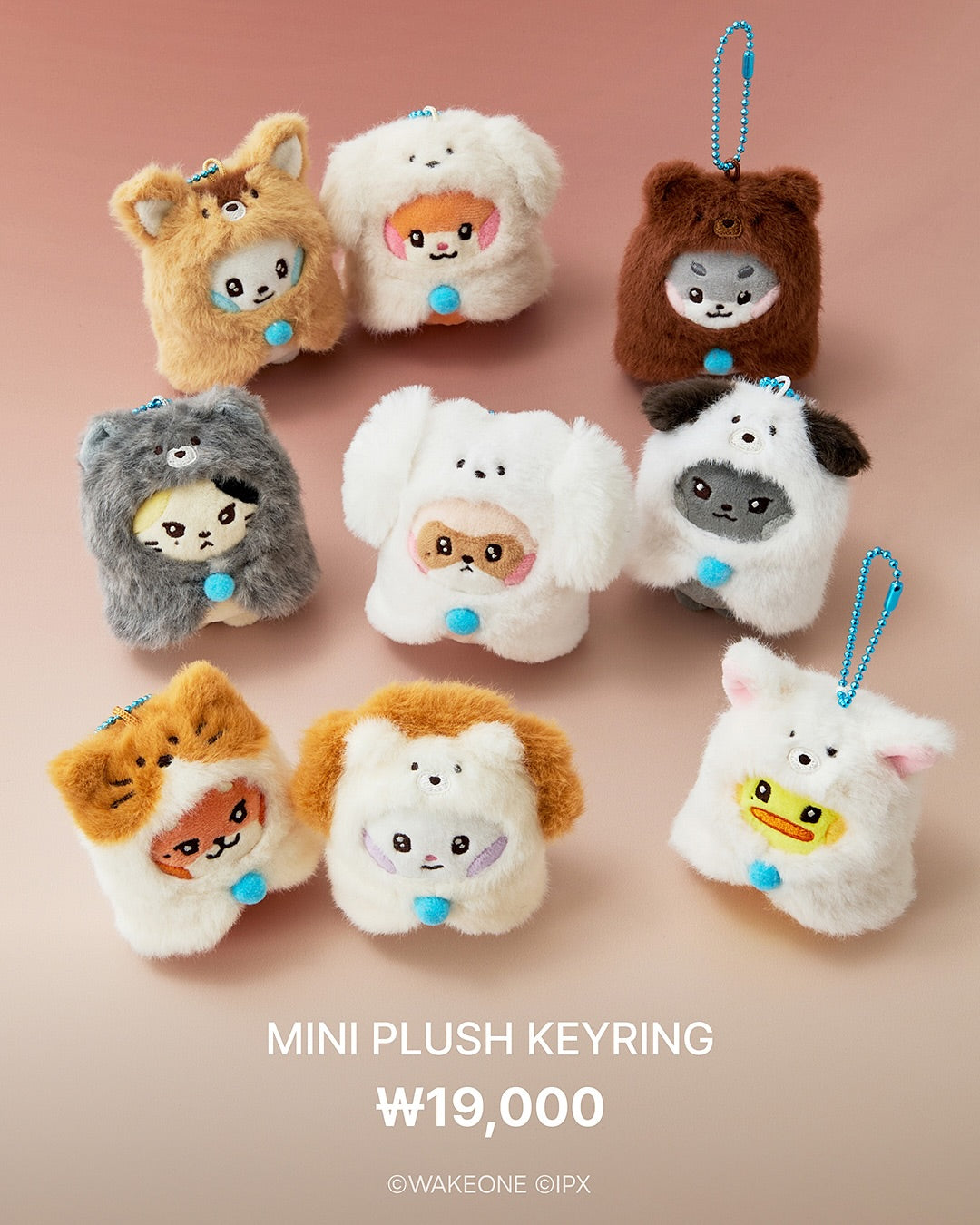 [Pre-order] ZEROBASEONE ZERONI MINI PLUSH KEYRING