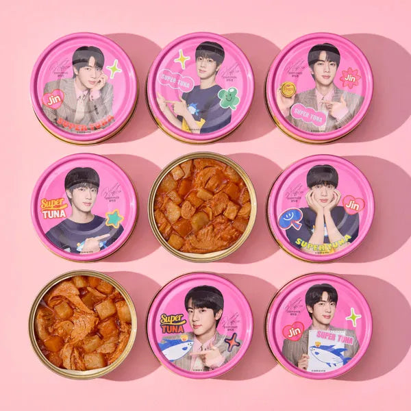 Super Tuna Season 2 (Special Spicy Tuna 90g x 2 cans + Lean Tuna 90g x 6 cans) + 1 random Super Ticker