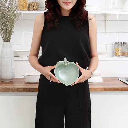 MU:DS Peach Celadon Tea Plate(+Munch's Bag)