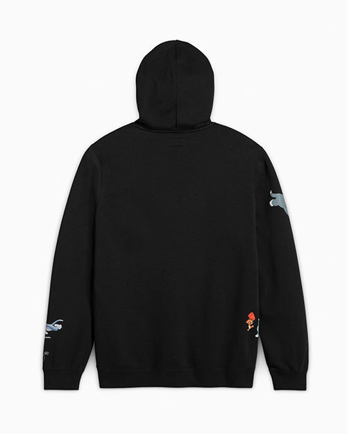 Tom & Jerry Graphic Hoodie Black