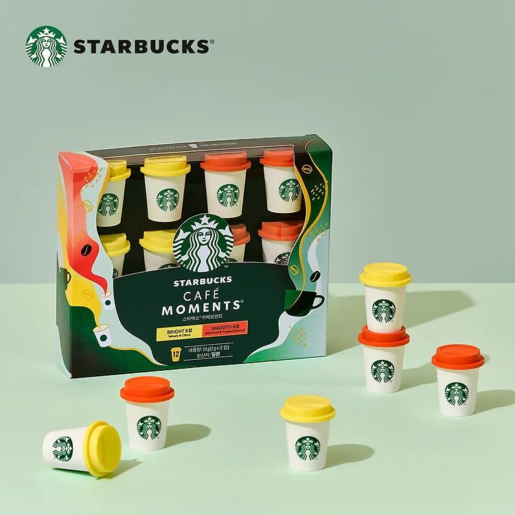 Starbucks Caffe Moment Mini Cup Set (Bright 6-pack + Smooth 6-pack)