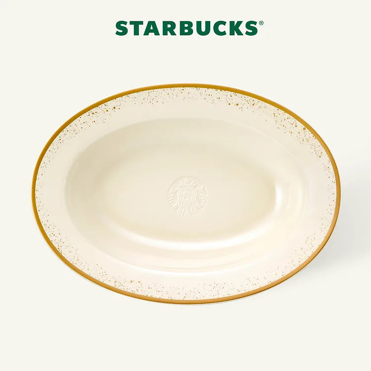 Starbucks "Together for sweet moments" Melo Delight Oval Pasta Plate