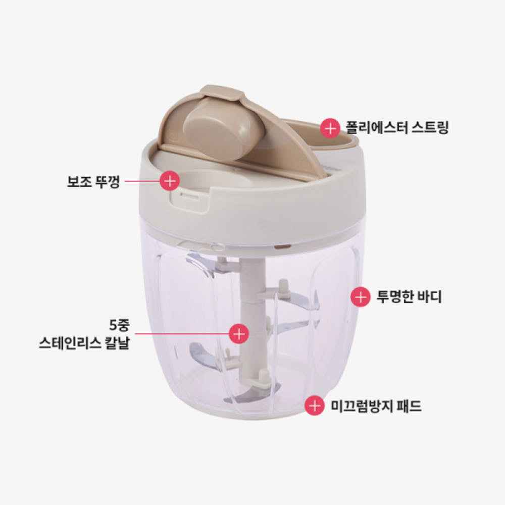 Lock & Lock Little Love Lid-Type Multi Chopper