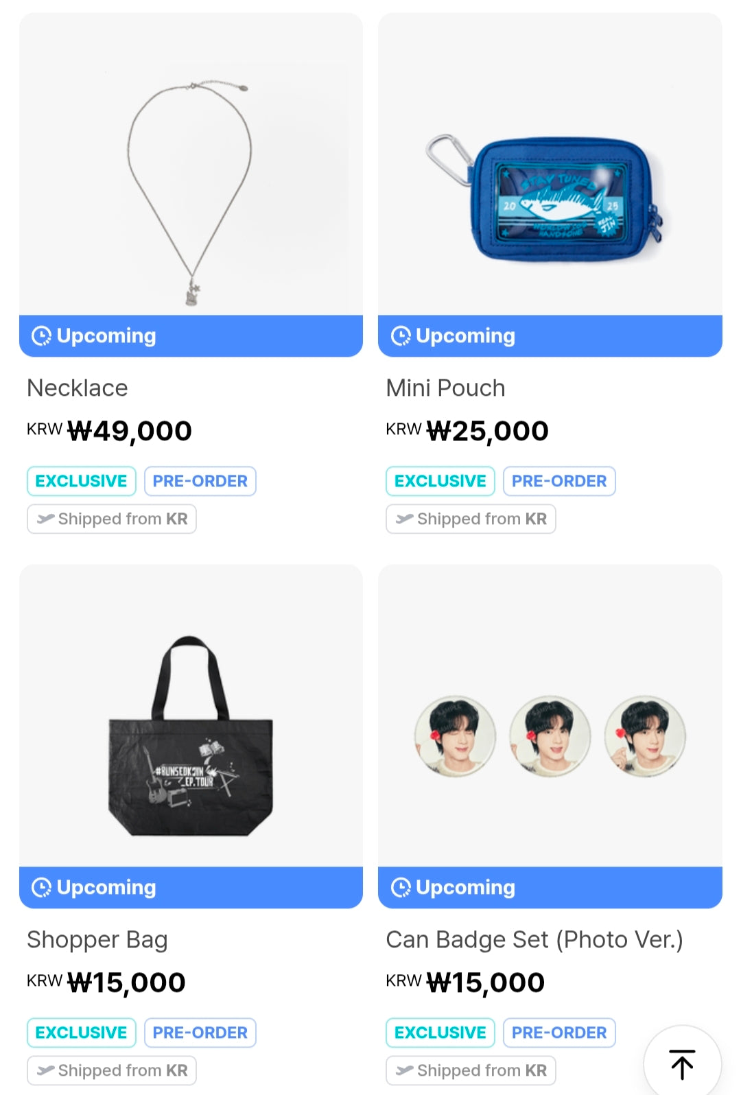 Jin 'Run Seokjin Ep.1' Tour Official Merch [Pre Order