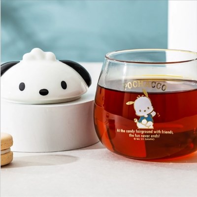 Sanrio 3D Lid Glass Cup (400mL)