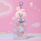 BT21 CLEAR PLUSH POUCH KEYRING BEYOND THE JOURNEY
