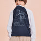 [Kids] (Mangled Bear) Long Sleeve T-Shirt (NAVY) - Kgifts.shop