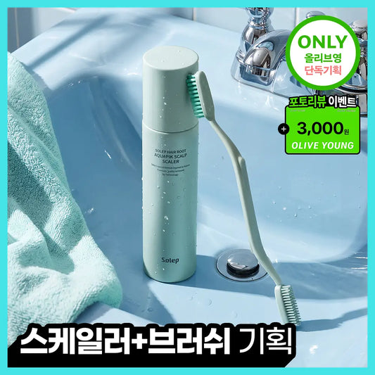 Solep scalp scaler 250ml + brush plan