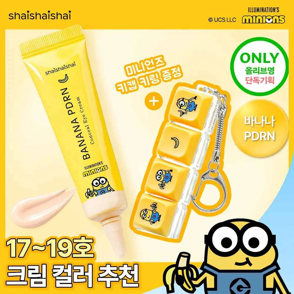 Shaishaishai Banana PDRN Conceal Eye Cream 15g Special Set (+ Minions Keycap Keyring)
