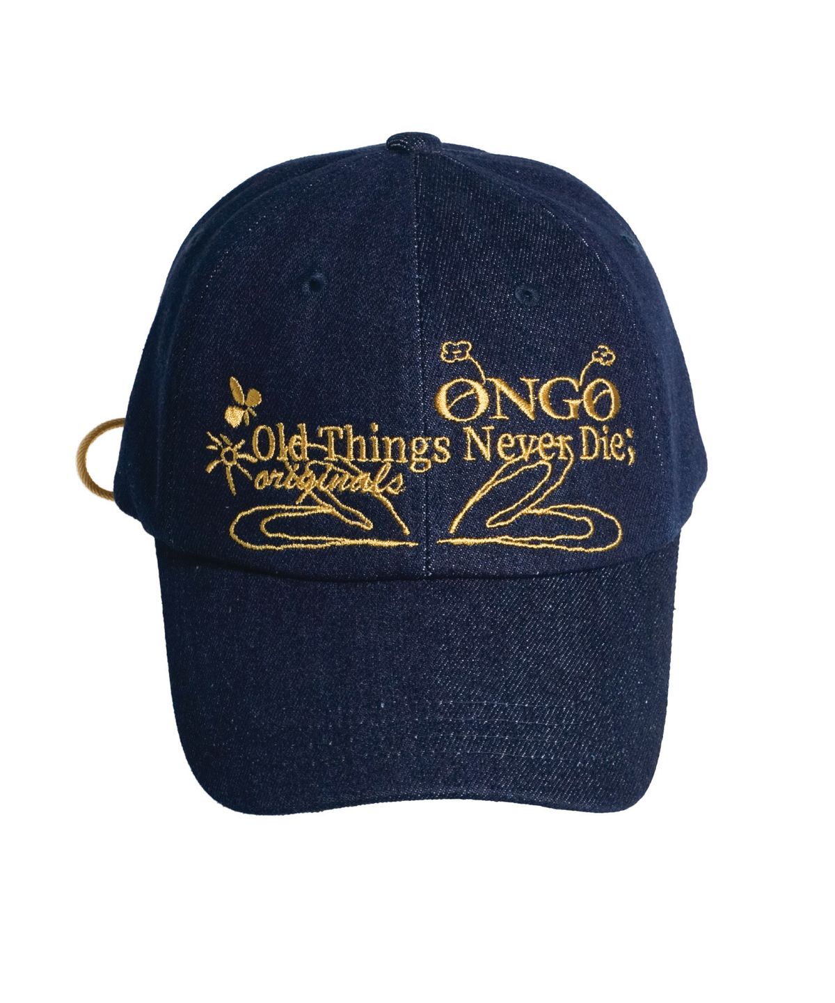 [Korean Celebrity Pick] DENIM FLOWER KNOT CAP