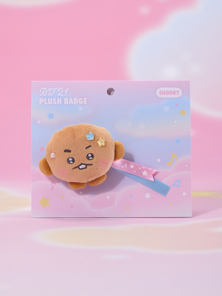 BT21 PLUSH BADGE BEYOND THE JOURNEY
