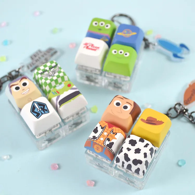 Toy Story Square Keycap Keyring