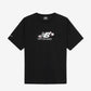 IU x New Balance Flower Logo Short Sleeve T-shirt Black (Semi Over Fit)