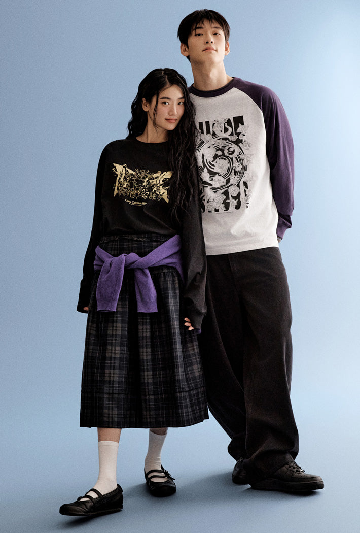 [Pokemon] Long Sleeve T-shirt (PURPLE) - Kgifts.shop