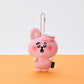 BT21 Today's Face Heartbeat Plush Keyring