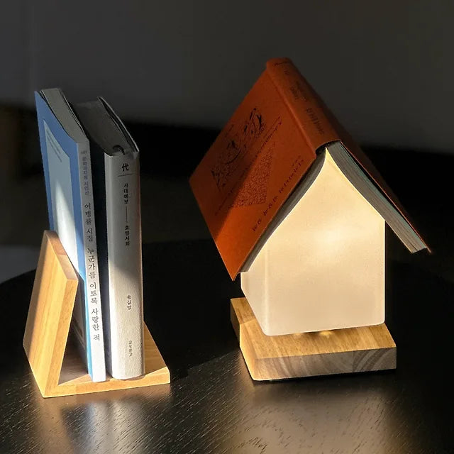 House Bookrest Light Lamp + Bookmark Gift