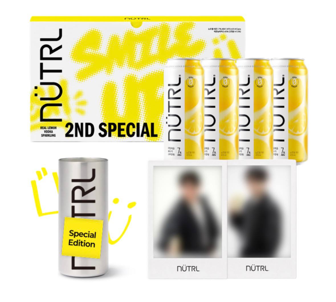 Seventeen x Nutrl Smile cup + 2 Polaroid (No alcohol)